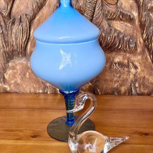 Blue Glass Jar